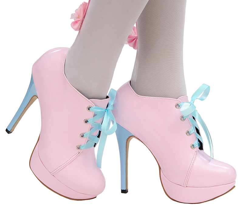 pink sissy serving shoes 5 inches 4