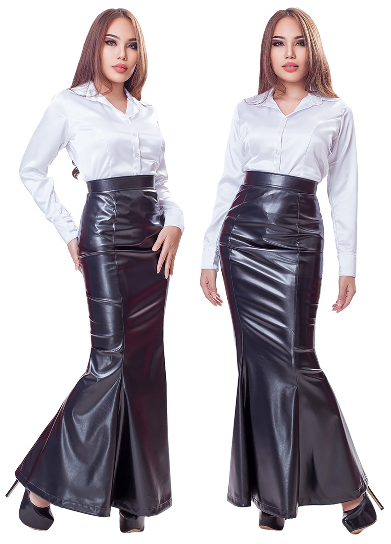 viva mistress leatherette skirt lth029 01