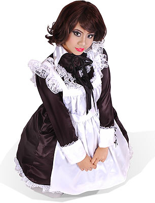 miss milly satin french maid 1
