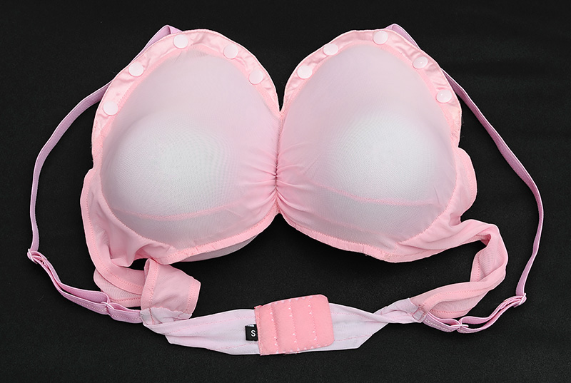 Busty Foam Breasts with Bra pink 2